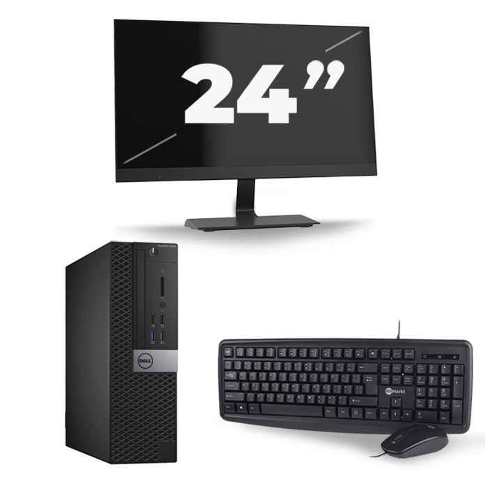 Dell Optiplex 3040 SFF - Intel Core i3-6e Generatie - 8GB RAM - 128GB SSD - Windows 11 + 1x 24 inch Monitor
