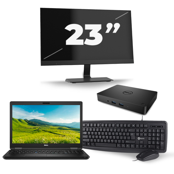 Dell Latitude 5580 - Intel Core i5-6e Generatie - 15 inch - 8GB RAM - 256GB SSD - Windows 11 + 1x 23 inch Monitor