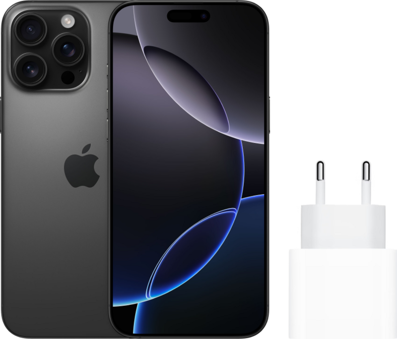 Apple iPhone 16 Pro Max 256GB Black Titanium +  Snellader
