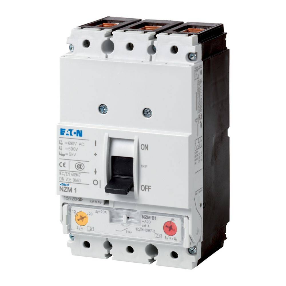 Eaton NZMN1-A125 Vermogensschakelaar 1 stuk(s) Instelbereik (stroomsterkte): 100 - 125 A Schakelspanning (max.): 690 V/AC