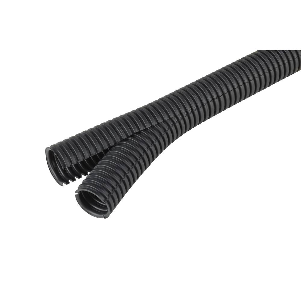 Fränkische Rohrwerke 37004500 Co-flex PP 45 sw Beschermslang (ribbelslang) Zwart 25 m