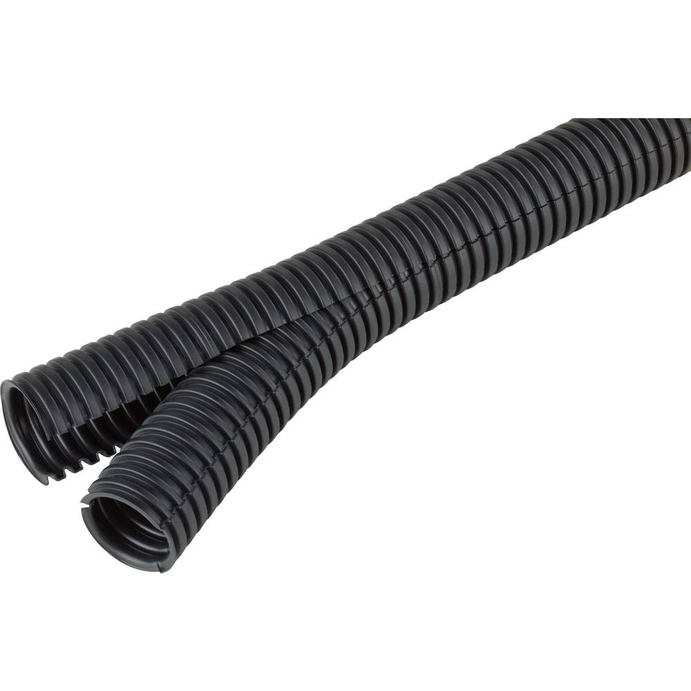 Fränkische Rohrwerke 38404500 Co-flex PP-UV 45 sw Beschermslang (ribbelslang) Zwart 25 m