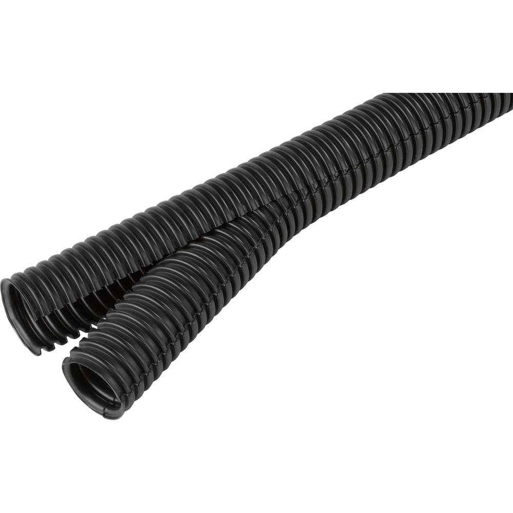 Fränkische Rohrwerke 38402302 Co-flexPP-UV 23(10m) Beschermslang (ribbelslang) Zwart 24.2 mm 10 m