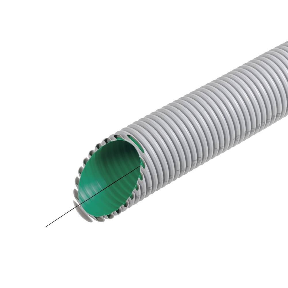 Fränkische Rohrwerke 19230160 KabuflexRplus160 gr Beschermslang (ribbelslang) Grijs 25 m