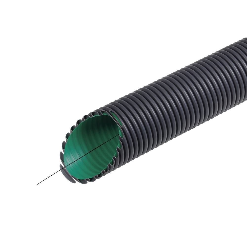 Fränkische Rohrwerke 19210063 KabuflexRplus63 sw Beschermslang (ribbelslang) Zwart 50 m