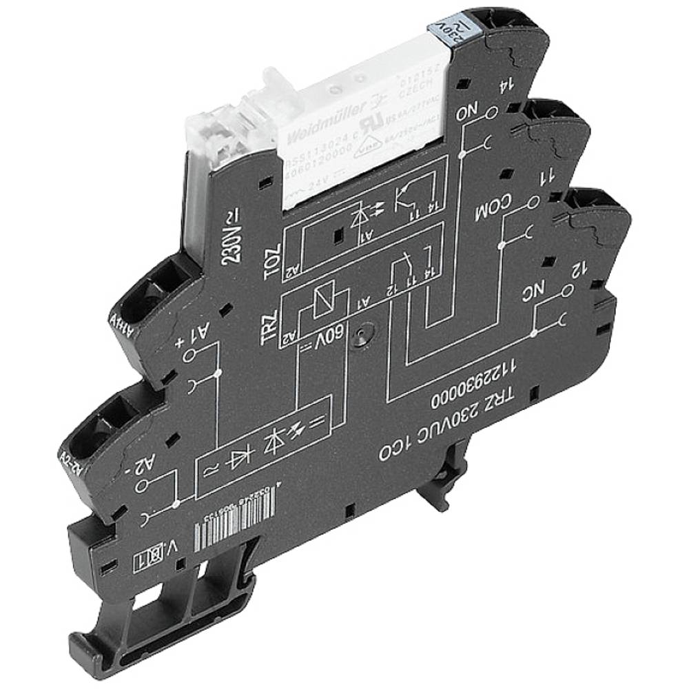 Weidmüller TRZ 24-230VUC 1CO AGSNO Koppelrelais 24 V DC/AC, 230 V DC/AC 6 A 1x wisselcontact 10 stuk(s)