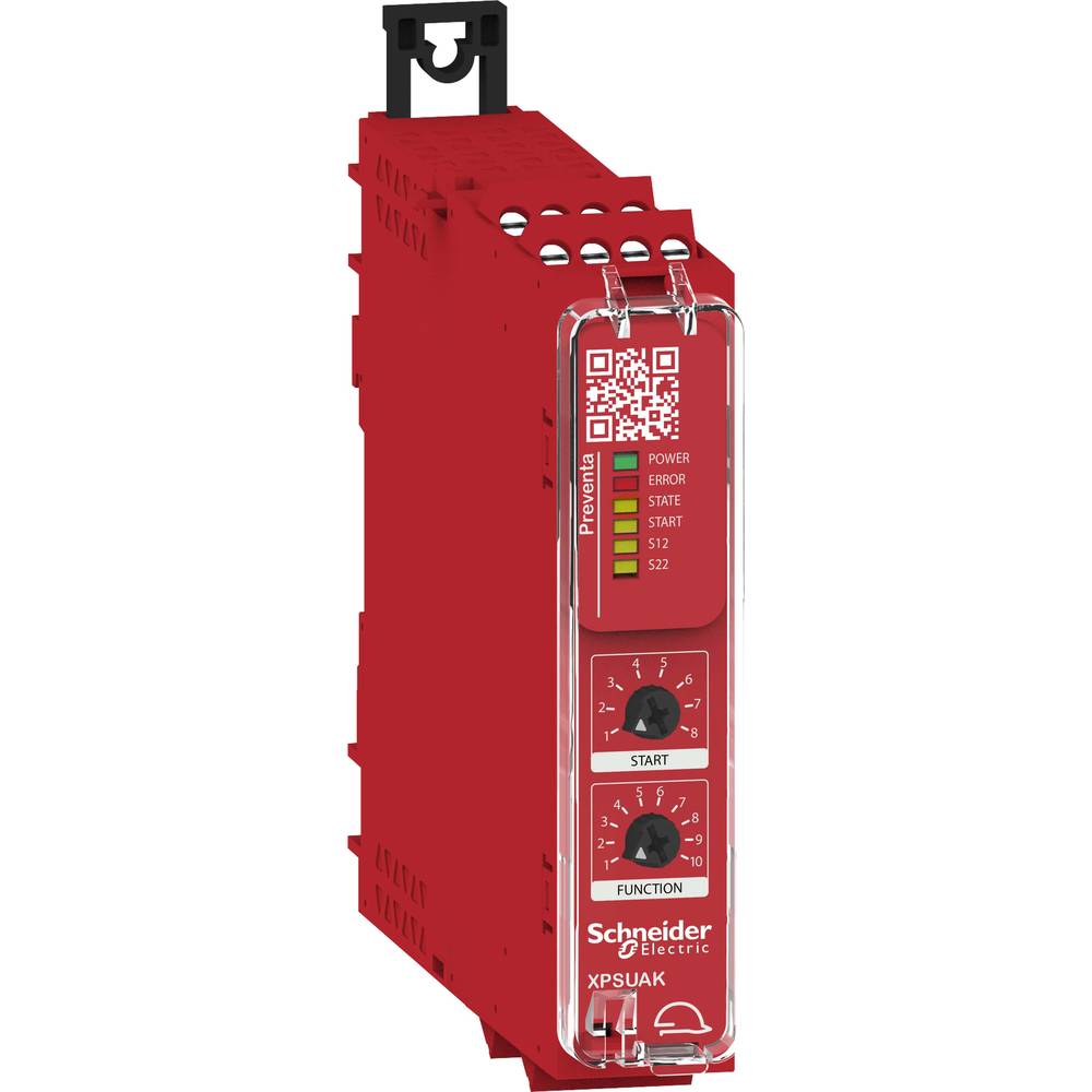 Schneider Electric XPSUAK12AP Veiligheidsrelais Voedingsspanning (num): 24 V DC/AC 2x NO, 1x NC (b x h x d) 22.5 x 100 x 120 mm LED-weergave 1 stuk(s)
