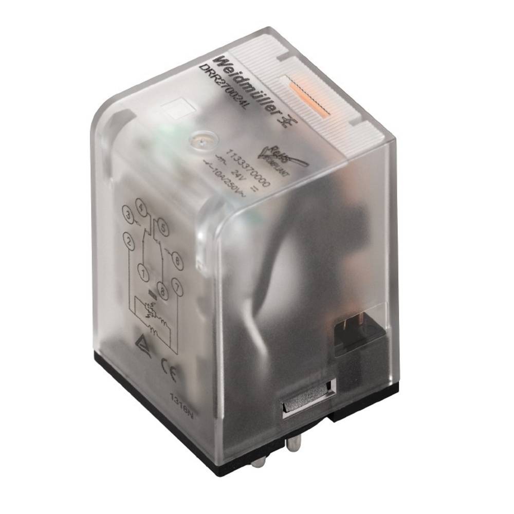 Weidmüller DRR273524L Steekrelais 24 V/AC 10 A 2x wisselcontact 10 stuk(s)