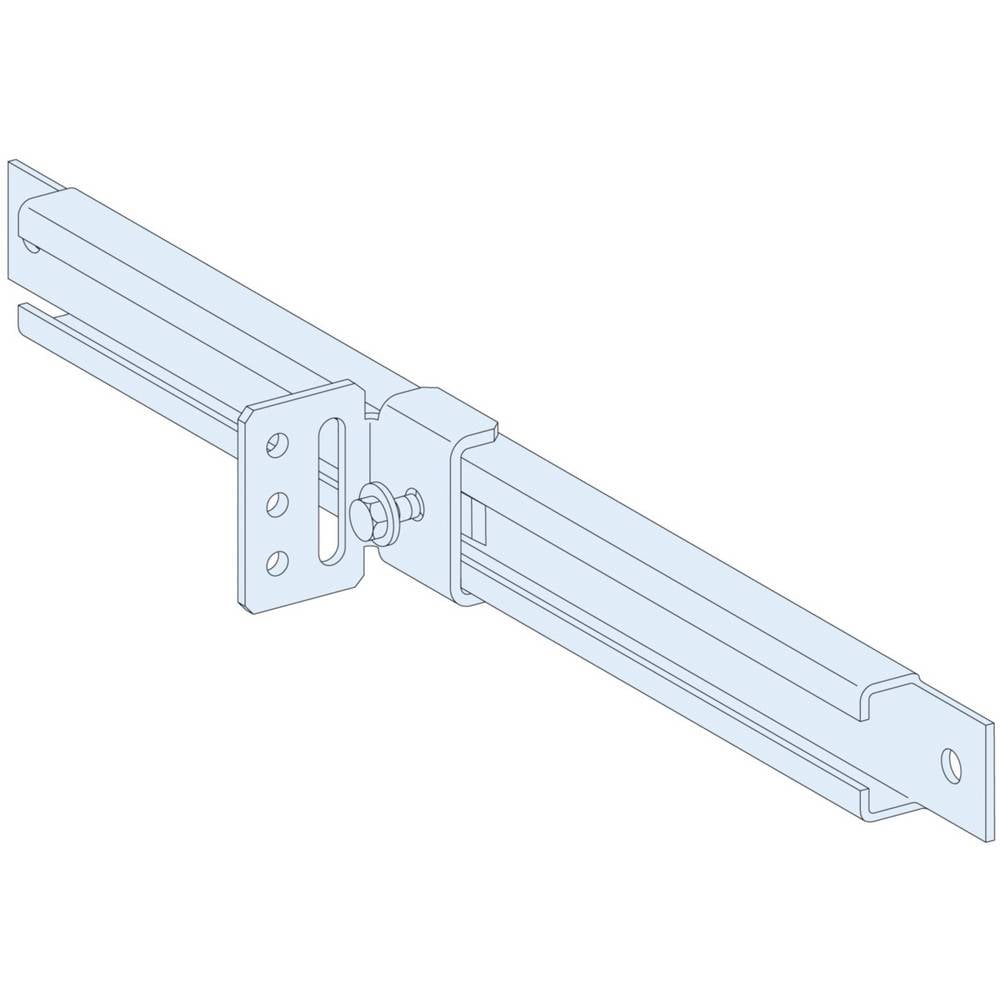 Schneider Electric PrismaSeT-P, diepteverstellingsrail, met montagehoek voor montageplaat, (2 stuks) 1 stuk(s)