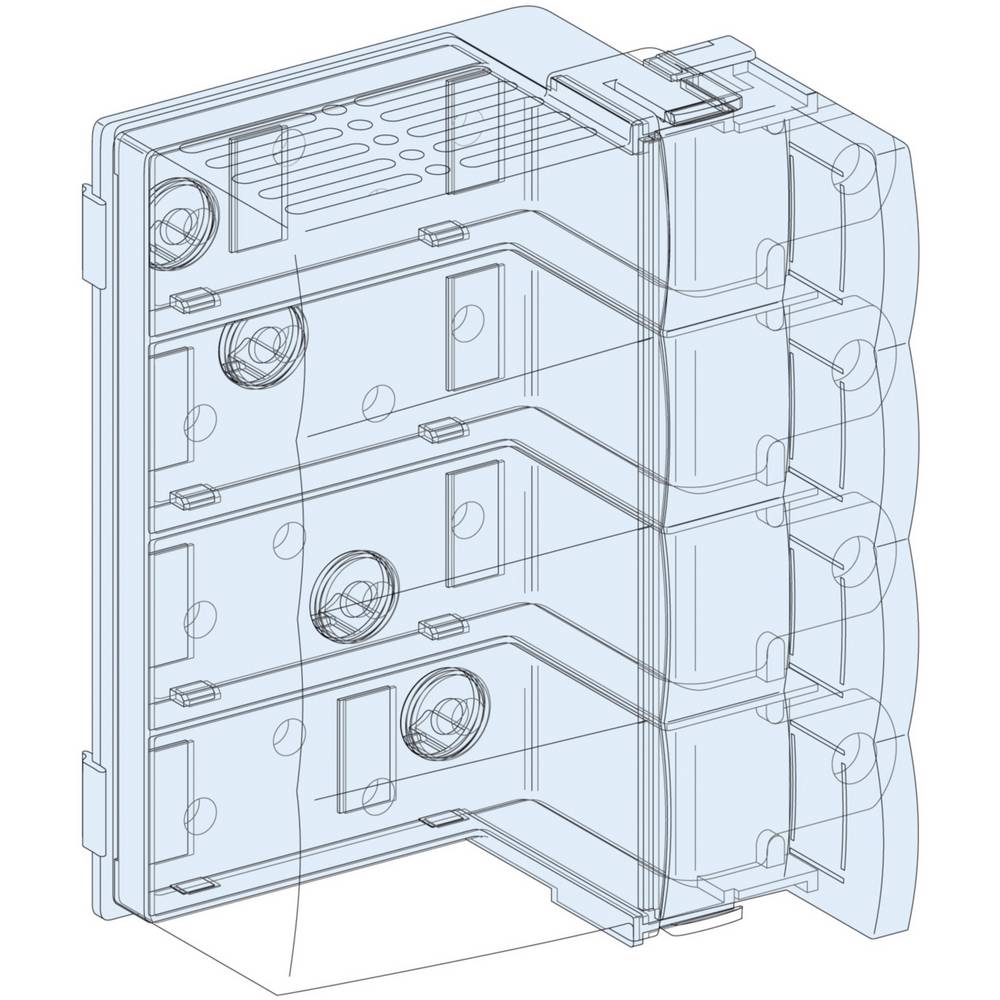 Schneider Electric PrismaSeT-P, verbindingsblok, Compact NSX100-250/INS250 4-polig, vaste inbouw, horizontaal, verticale verzamelrail Linergy BW 1 stuk(s)