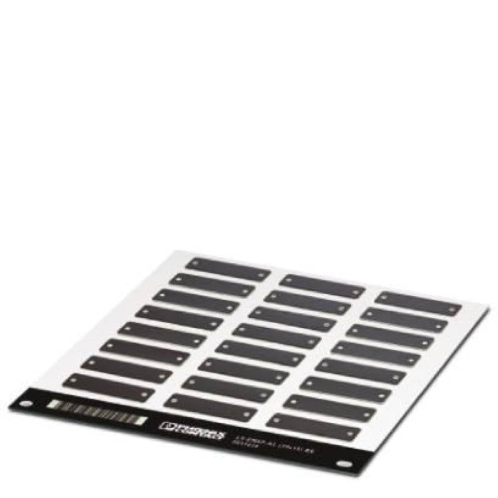Phoenix Contact 0831626 LS-EMSP-AL (39X15) BK Apparaatmarkering Montagemethode: Schroeven, Nieten Zwart Aantal markeringen: 120 5 stuk(s)