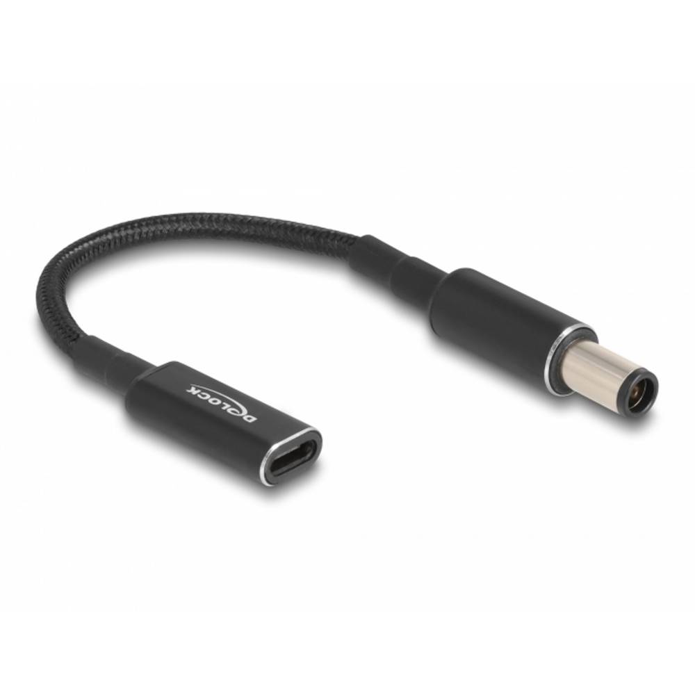 Delock USB-laadkabel USB-C bus, DC-stekker 5,0 mm 0.15 m Zwart 60032