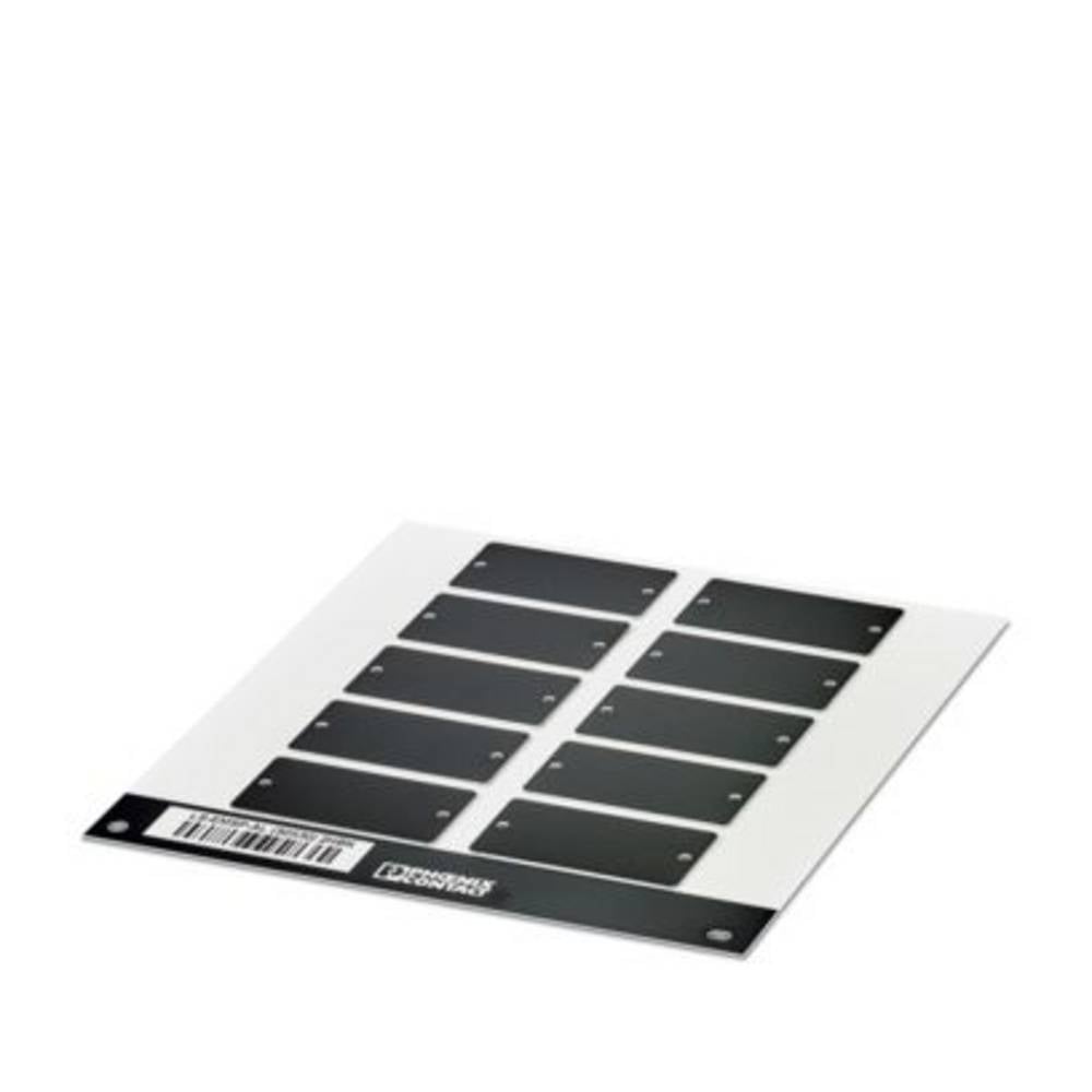 Phoenix Contact 0803990 LS-EMSP-AL (50X30) 2H BK Apparaatmarkering Montagemethode: Schroeven, Nieten Zwart 5 stuk(s)