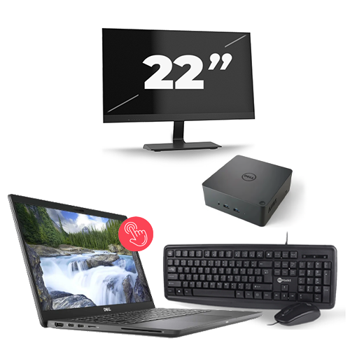 Dell Latitude 7310 - Intel Core i7-10e Generatie - 13 inch - Touch - 16GB RAM - 512GB SSD - Windows 11 Home + 1x 22 inch Monitor