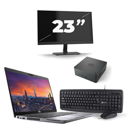 Dell Precision 3550 - Intel Core i7-10e Generatie - 15 inch - 16GB RAM - 512GB SSD - Windows 11 + 1x 23 inch Monitor