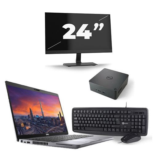 Dell Precision 3550 - Intel Core i7-10e Generatie - 15 inch - 16GB RAM - 512GB SSD - Windows 11 + 1x 24 inch Monitor