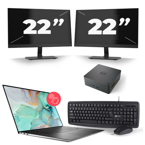 Dell Precision 5560 - Intel Core i7-11e Generatie - 15 inch - Touch - 16GB RAM - 512GB SSD - Windows 11 Home + 2x 22 inch Monitor