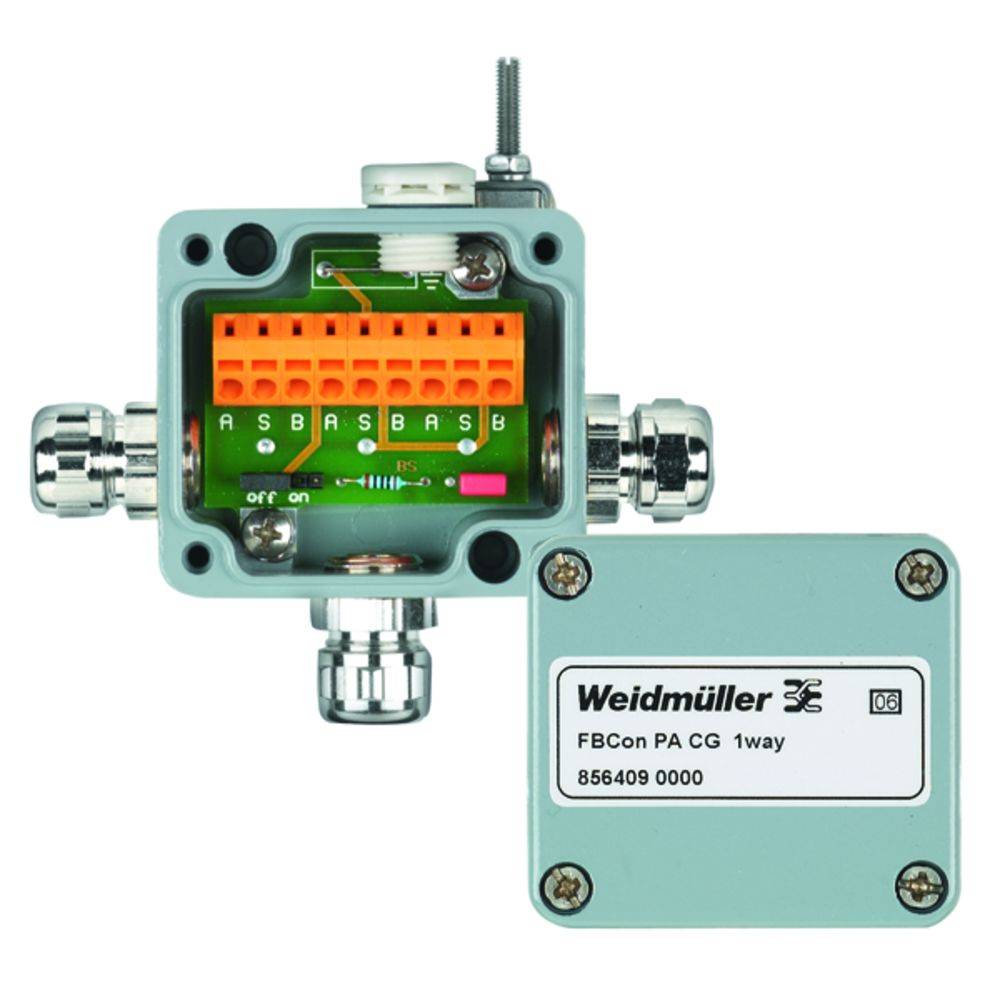 Weidmüller FBCON PA CG 1WAY 8564090000 Passieve sensor/actorbox Profibus-PA standaardverdeler 1 stuk(s)