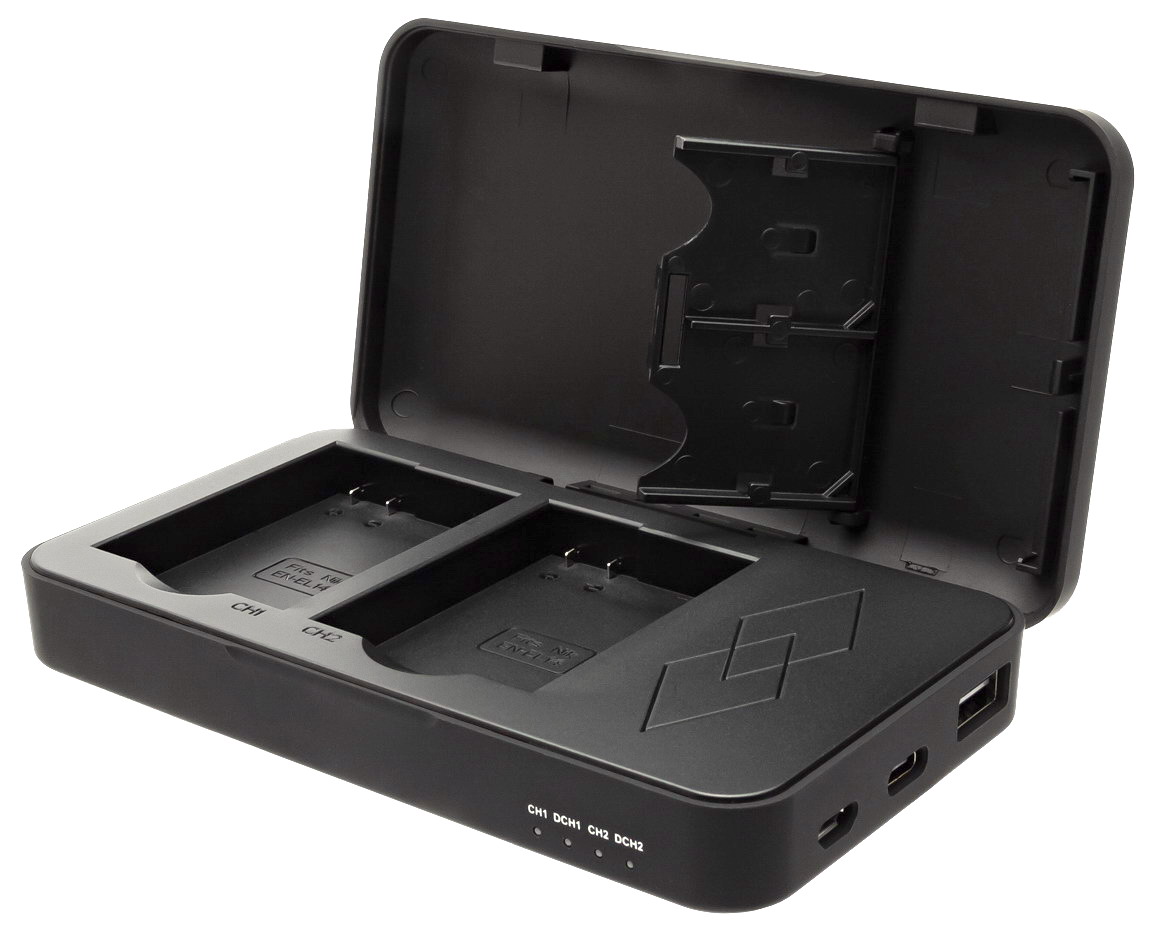 Patona Powercase voor Nikon EN-EL14 - Duo lader, powerbank en bewaarcase in 1