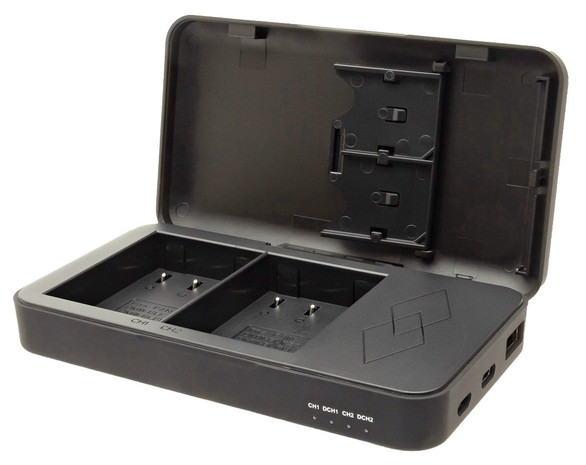 Patona Powercase voor Panasonic DMW-BLK22 - Duo lader, powerbank en bewaarcase in 1