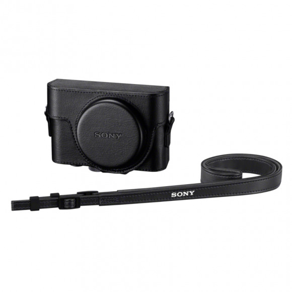 SONY LCJ-RXFB zwart lederen tas