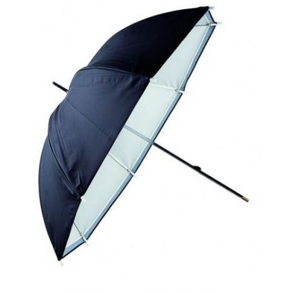 LINKSTAR Flitsparaplu PUK-102WB Wit/Zwart Wit 120 cm (Omkee)