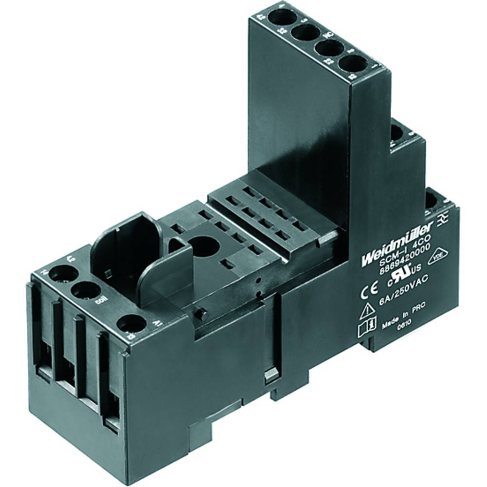 Weidmüller SCM-I 4CO Relaissocket Geschikt voor serie:  serie Riderseries (l x b x h) 70 x 27.2 x 77 mm 10 stuk(s)