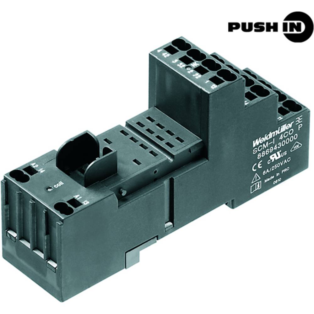 Weidmüller SCM-I 4CO P Relaissocket Geschikt voor serie:  serie Riderseries (l x b x h) 80 x 28 x 98 mm 10 stuk(s)