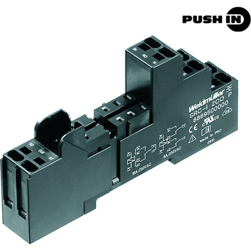 Weidmüller SRC-I 2CO P Relaissocket Geschikt voor serie:  serie Riderseries (l x b x h) 50 x 15.8 x 98 mm 10 stuk(s)