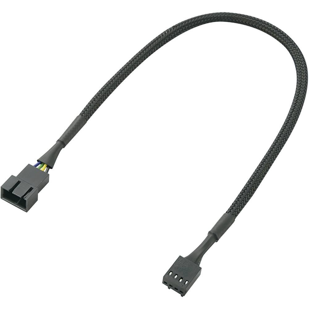 Akasa Verlengkabel PC-ventilator [1x PC-ventilatorstekker 4-polig - 1x PC-ventilatorbus 4-polig] 0.30 m Zwart 