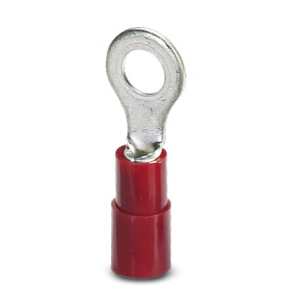 Phoenix Contact 3240016 Ringkabelschoen Dwarsdoorsnede (max.): 1.50 mm² Gat diameter: 3.2 mm Deels geïsoleerd Rood 100 stuk(s)