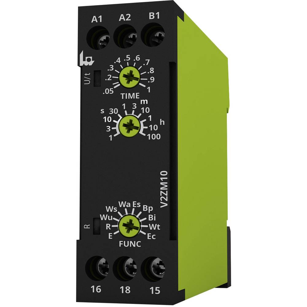 Tele 125100 V2ZM10 12-240V AC/DC Tijdrelais Multifunctioneel 1 stuk(s) Tijdsduur: 0.05 s - 100 h 1x wisselcontact