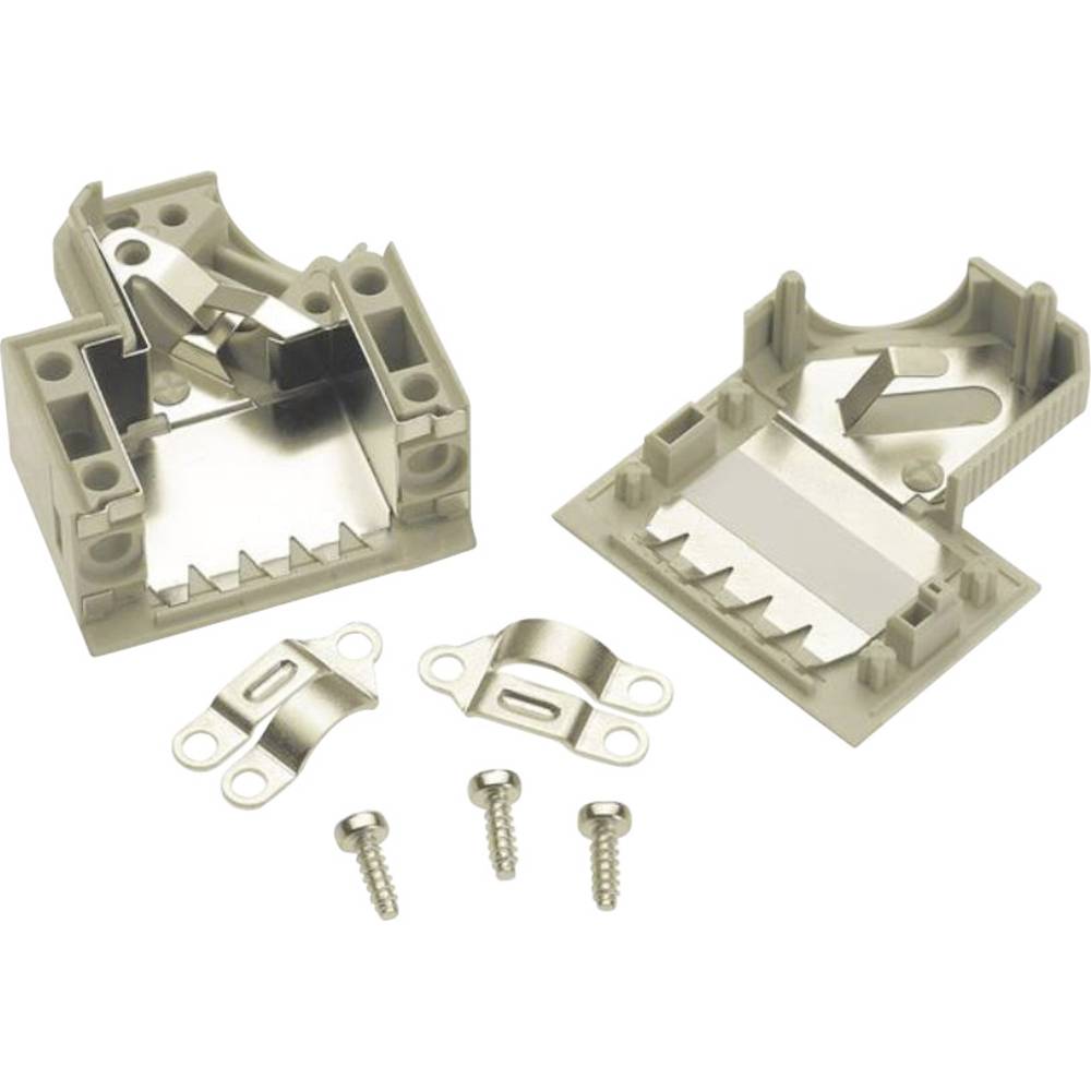 Harting 09 67 025 0573 09670250573 D-sub behuizing Aantal polen: 25 Kunststof 45 ° Grijs 1 stuk(s)