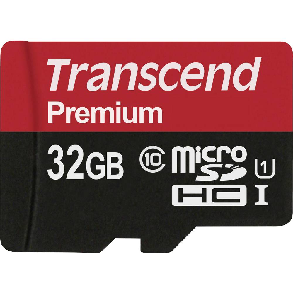 Transcend Premium microSDHC-kaart 32 GB Class 10, UHS-I