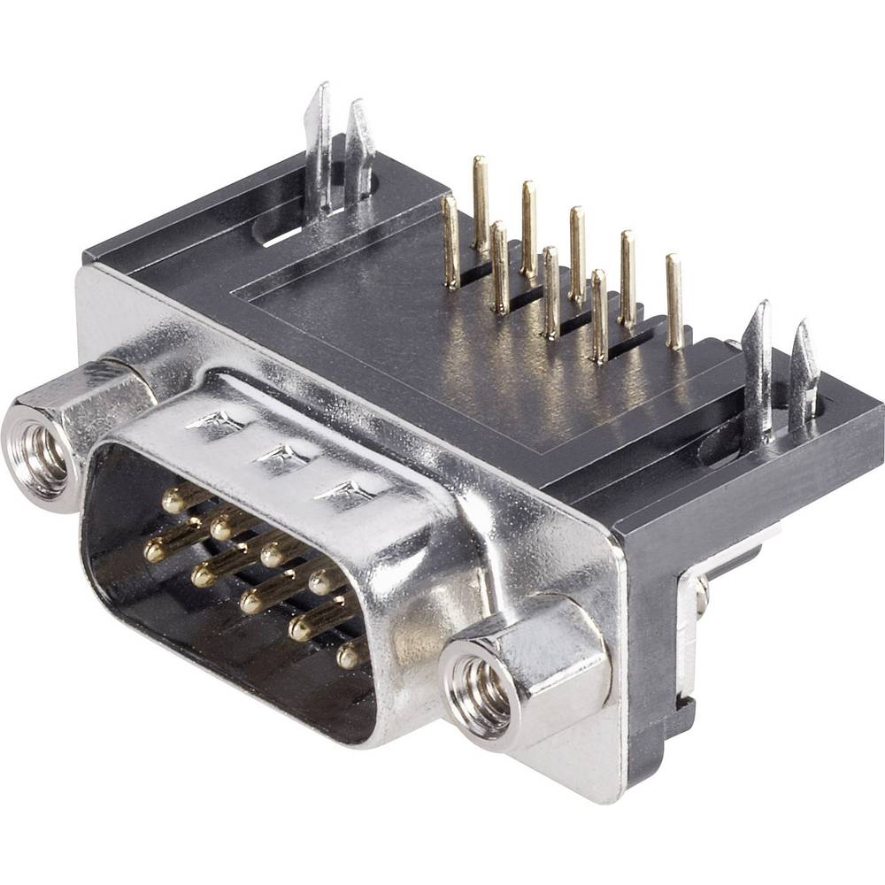 BKL Electronic 10120038 D-sub male connector 90 ° Aantal polen: 15 Print haaks 1 stuk(s)