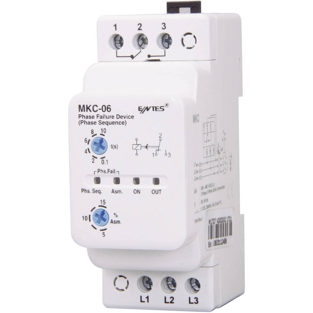 ENTES Bewakingsrelais 1x wisselcontact  MKC-06 1 stuk(s)