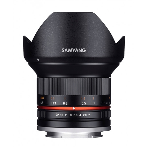 SAMYANG 12mm F2.0 NCS CS Fuji X zwart