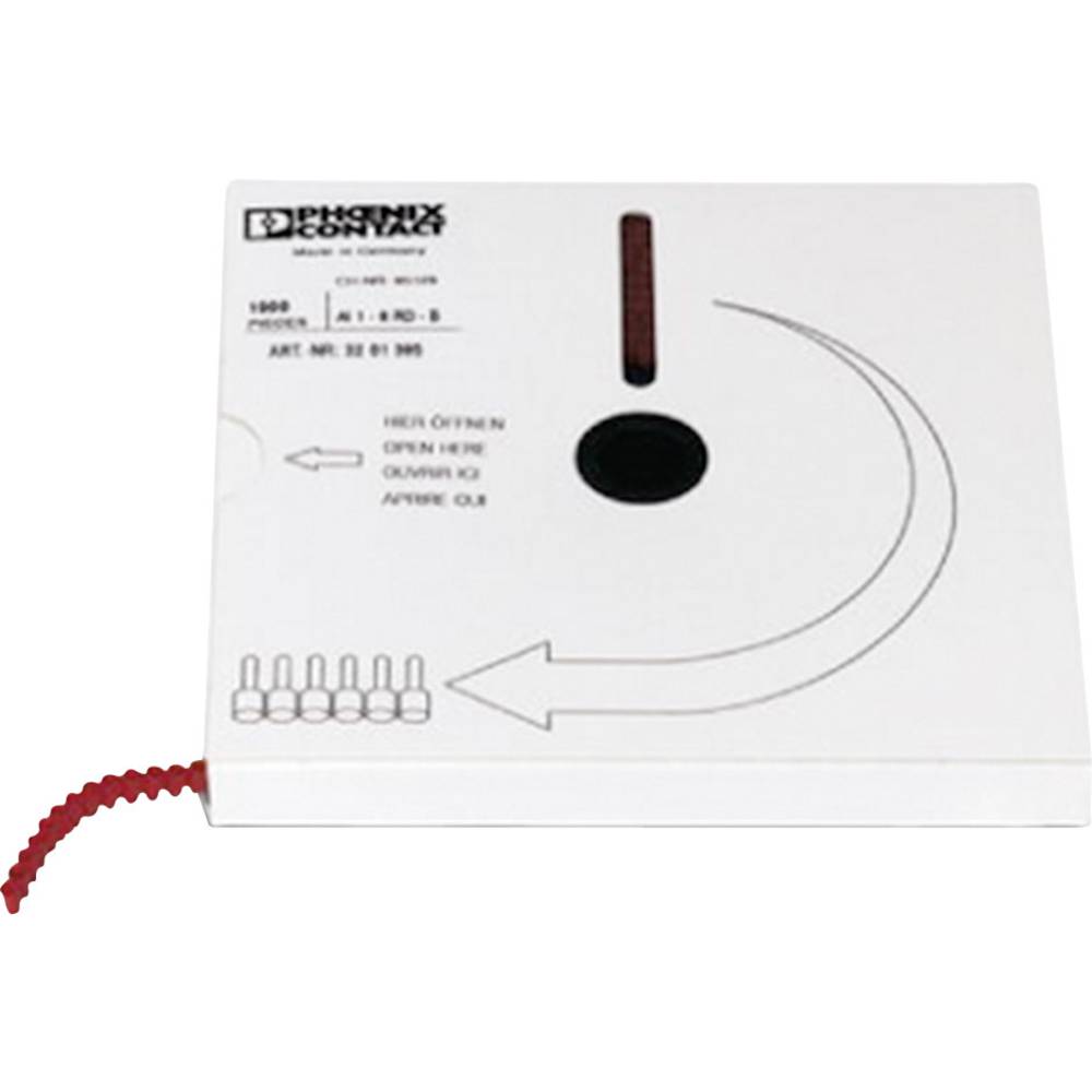 Phoenix Contact 3201369 Adereindhulzen 0.5 mm² Deels geïsoleerd Wit 1000 stuk(s)