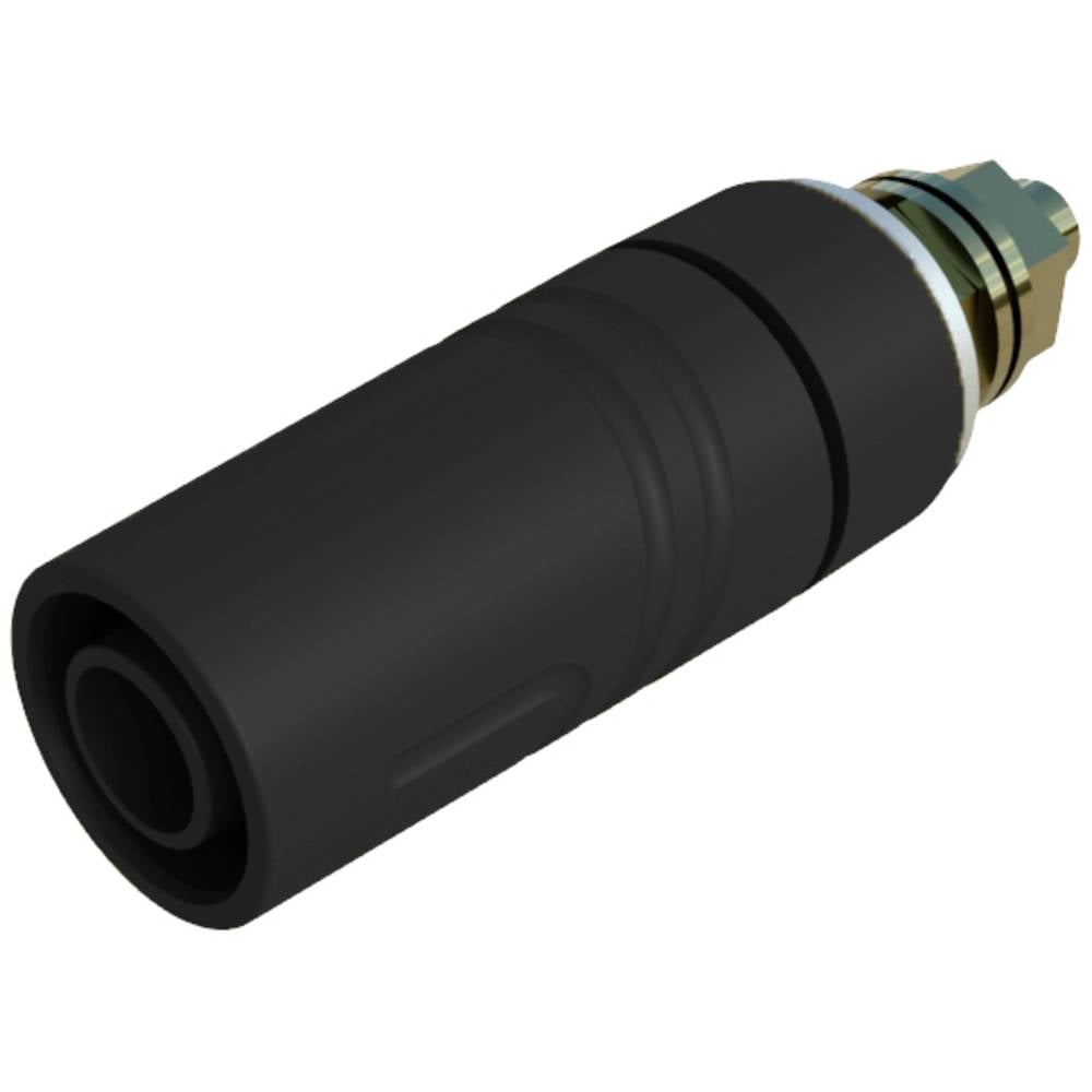 SKS Hirschmann SAB 2600 G M4 Au Veiligheids-labconnector, female Bus, inbouw verticaal Stift-Ø: 4 mm Zwart 1 stuk(s)