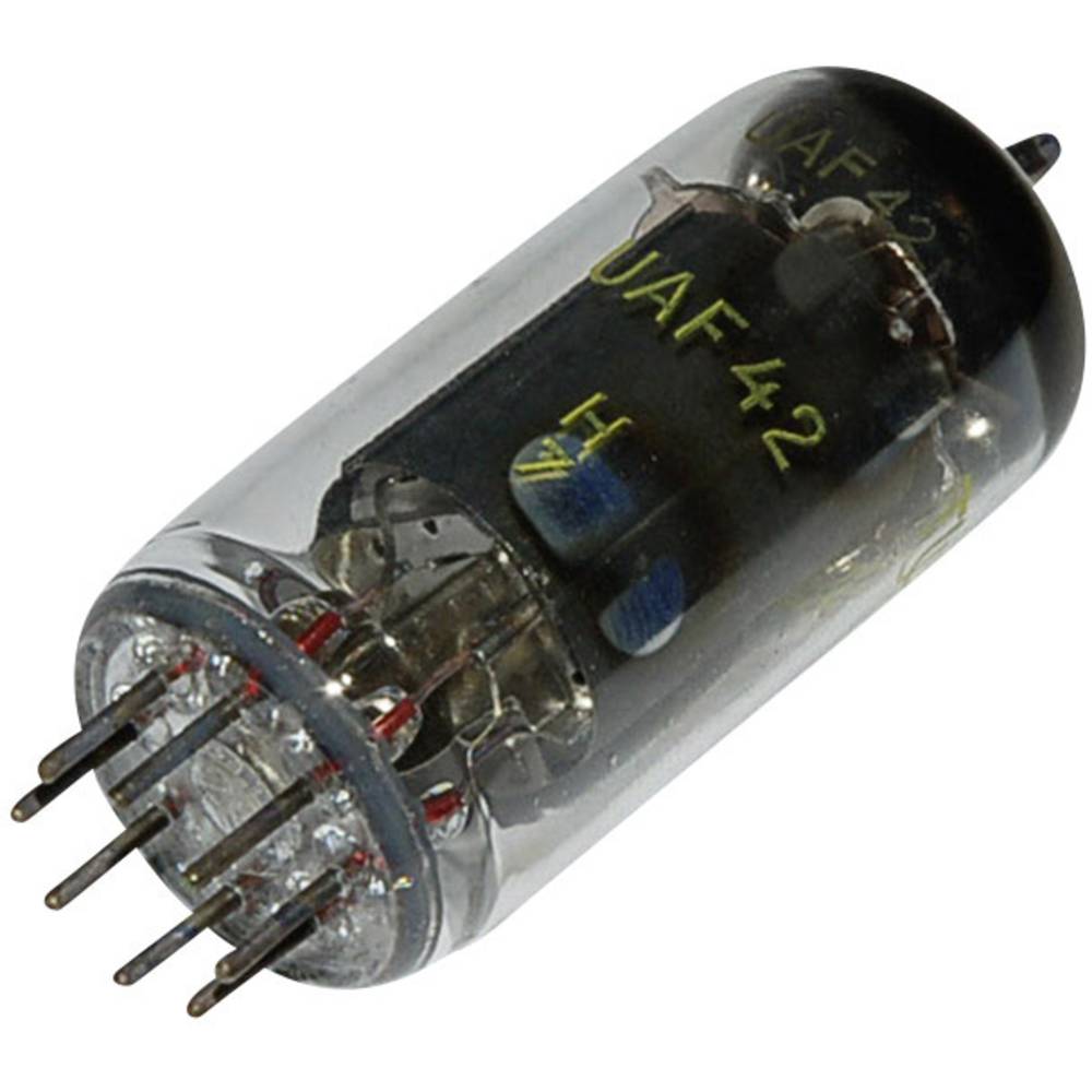 BTB Vertrieb UAF 42 = 12 S 7 Elektronenbuis Diode-Pentode 100 V 2.8 mA Aantal polen: 8 Fitting: 8-pins Rimlock 1 stuk(s)