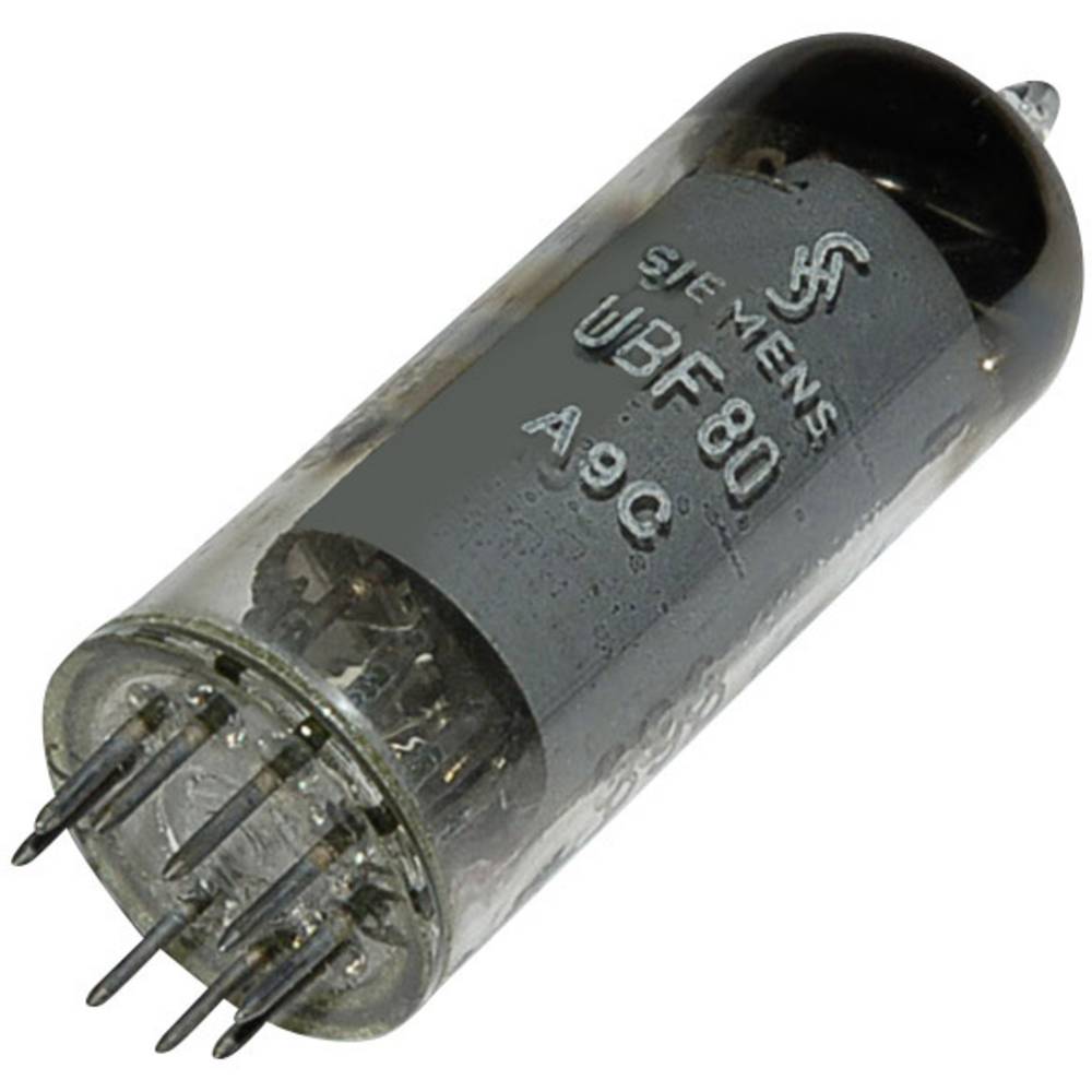 BTB Vertrieb UBF 80 = 17 N 8 Elektronenbuis Dubbeldiode-pentode 100 V 2.8 mA Aantal polen: 9 Fitting: Noval 1 stuk(s)