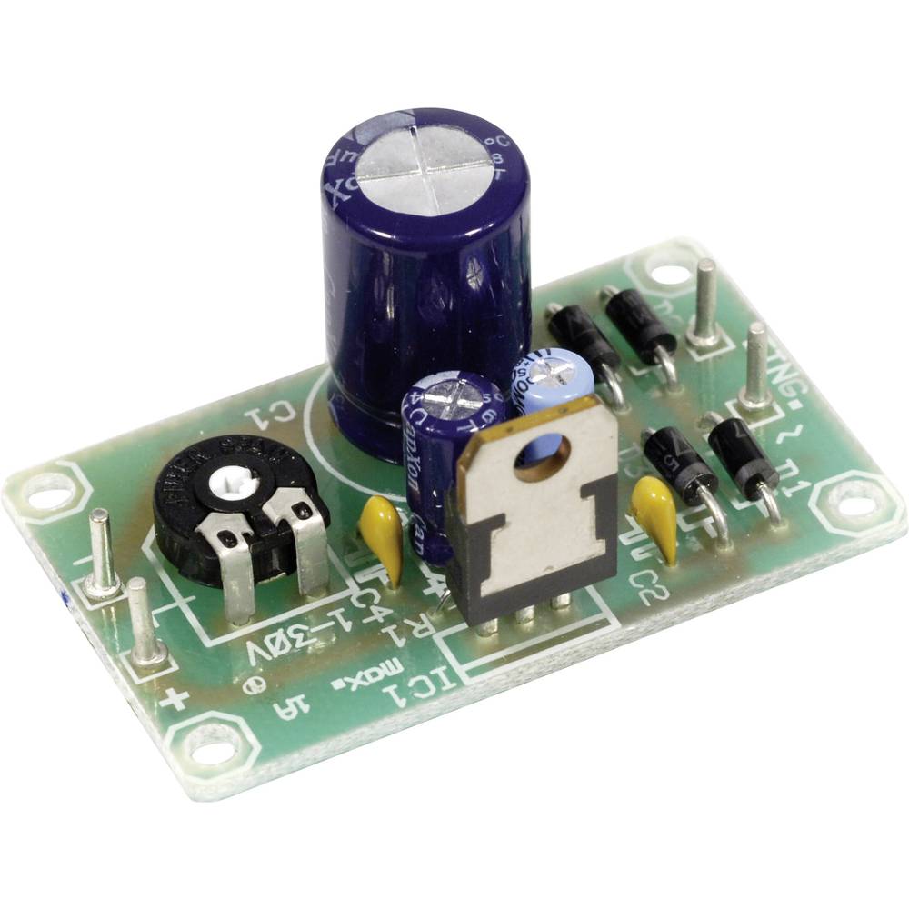 H-Tronic Spanningsregelaar printplaat voor LM 317-T