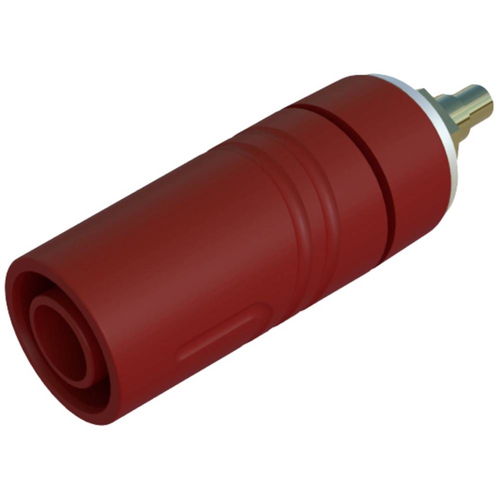 SKS Hirschmann SAB 2640 LK Au Veiligheids-labconnector, female Bus, inbouw verticaal Stift-Ø: 4 mm Rood 1 stuk(s)