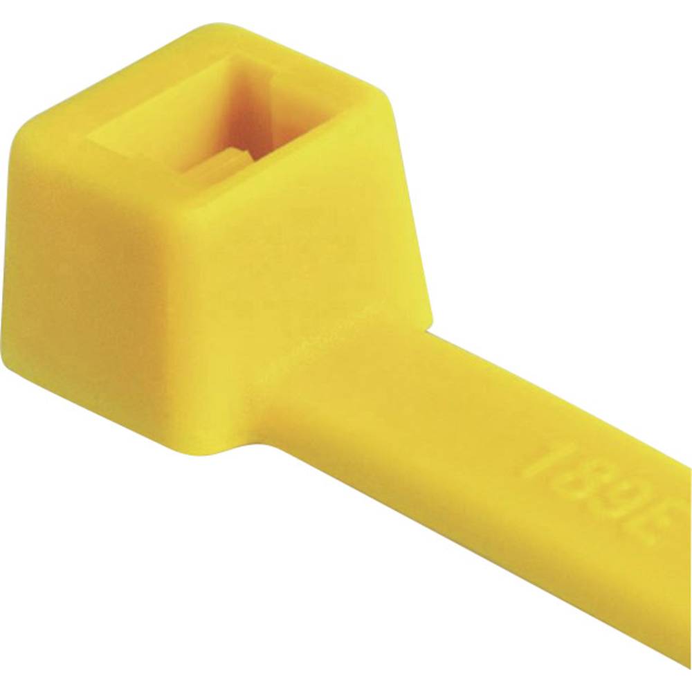 HellermannTyton 111-03006 T30R-PA66-YE Kabelbinder 150 mm 3.50 mm Geel Weerstabiel 100 stuk(s)
