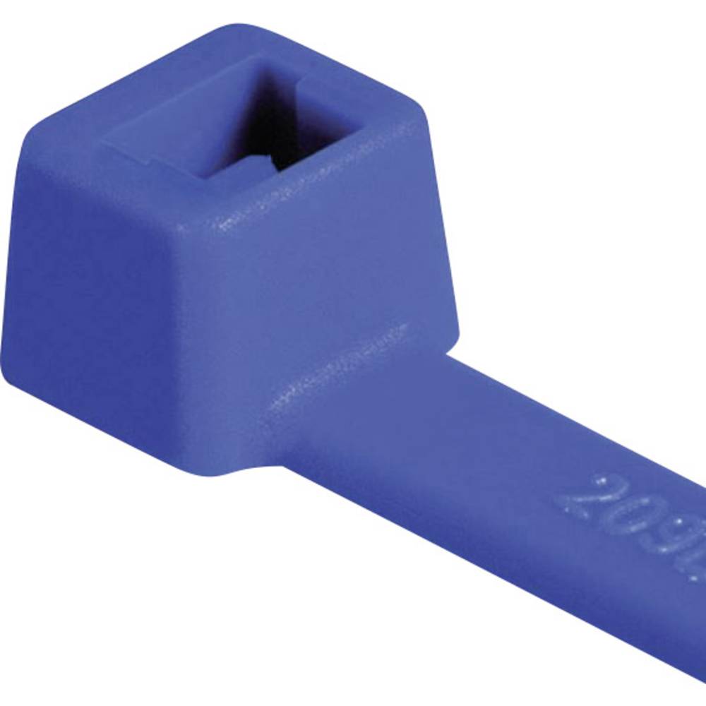 HellermannTyton 116-08016 T80R-N66-BU-C1 Kabelbinder 210 mm 4.60 mm Blauw 100 stuk(s)