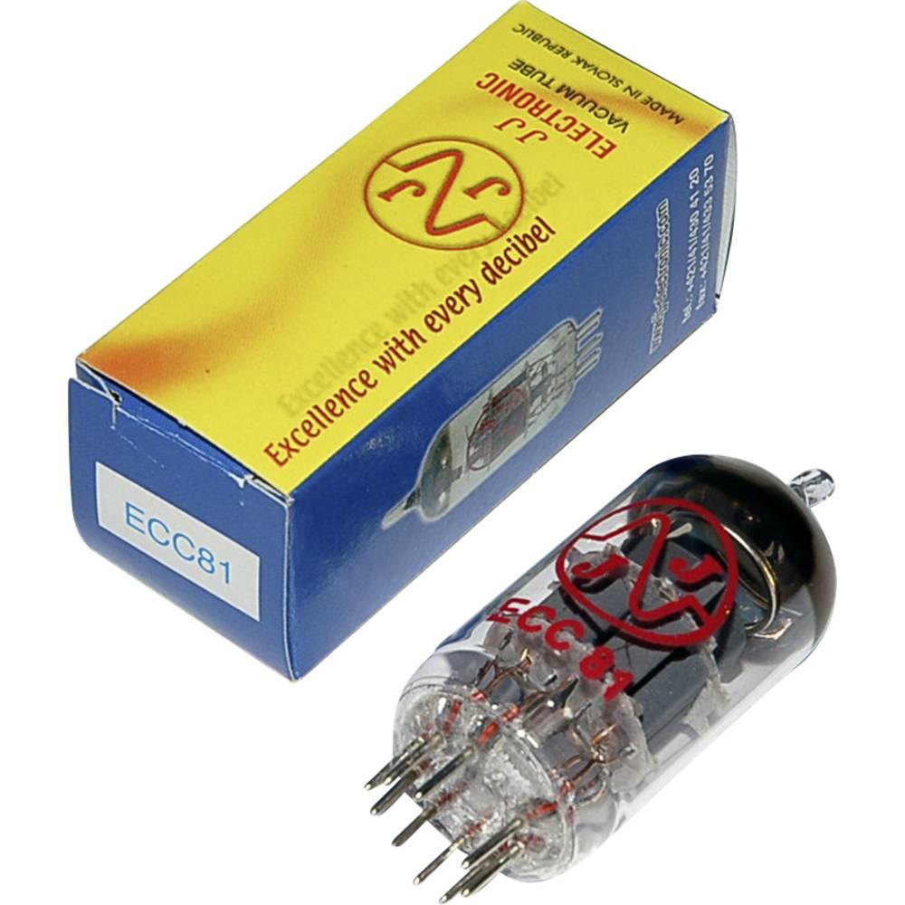 BTB Vertrieb ECC 81 = 12 AT 7 Elektronenbuis Dubbeltriode 100 V 3 mA Aantal polen: 9 Fitting: Noval 1 stuk(s)