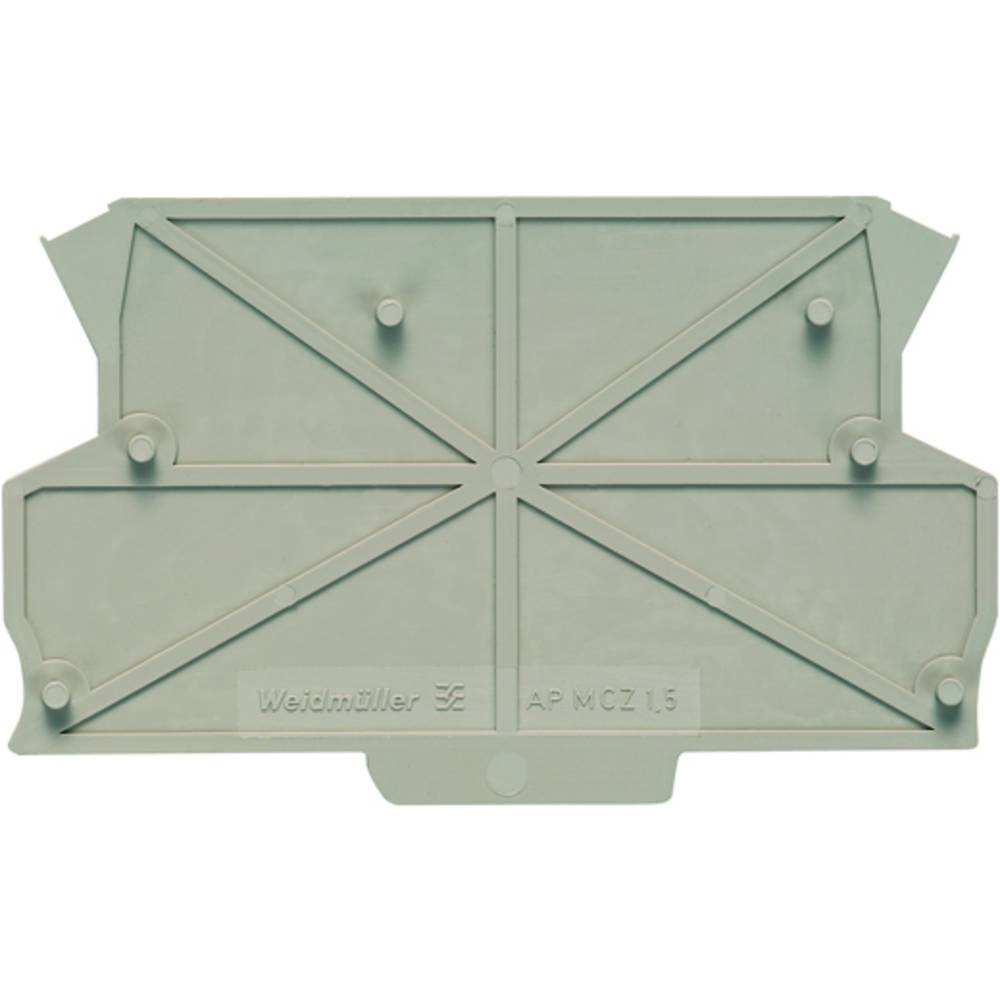 Weidmüller AP MCZ1.5 DIN-rail-behuizing eindstuk 50 stuk(s)
