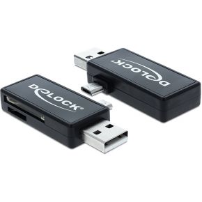 DeLock 91731 Micro USB OTG-kaartlezer + USB A-stekker