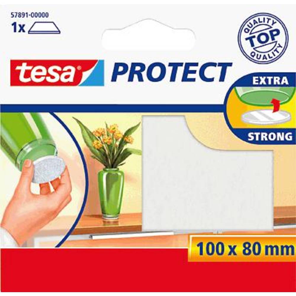 Tesa Viltdoppen Wit (l x b) 100 mm x 80 mm 1 stuk(s)