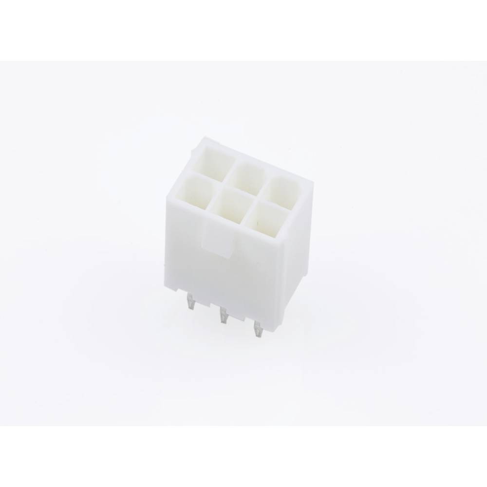 Molex 39296068 Female header, inbouw (standaard) Totaal aantal polen: 6 Rastermaat: 4.2 mm Inhoud: 1 stuk(s) Bag